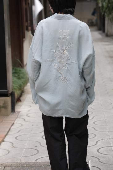 トップス ANCELLM AGING EMBROIDERY SHIRT SAX a6Eo1q46iUEx.jpg?width=768