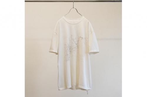 <img class='new_mark_img1' src='https://img.shop-pro.jp/img/new/icons2.gif' style='border:none;display:inline;margin:0px;padding:0px;width:auto;' />ANCELLM / OLDMAP T-SHIRT(WHITE)