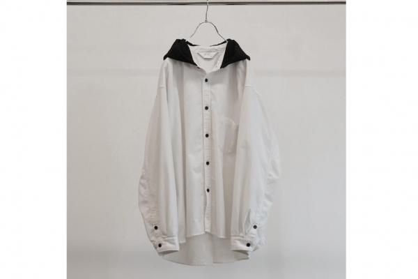 25ss ANCELLM HOODIE SHIRT アンセルム　フーディーシャツ ANCELLM | アンセルム HOODIE SHIRT(OFFWHITE) / フーディーシャツ