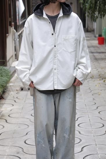 トップス ANCELLM HOODIE SHIRT(OFFWHITE) HOODIE SHIRT(OFFWHITE) – ANCELLM