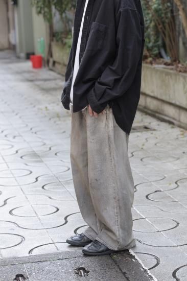 パンツ ANCELLM DENIM WIDE SLACKS(BLACK) 1 ANCELLM/アンセルム/DENIM WIDE SLACKS | GARDEN（ガーデン