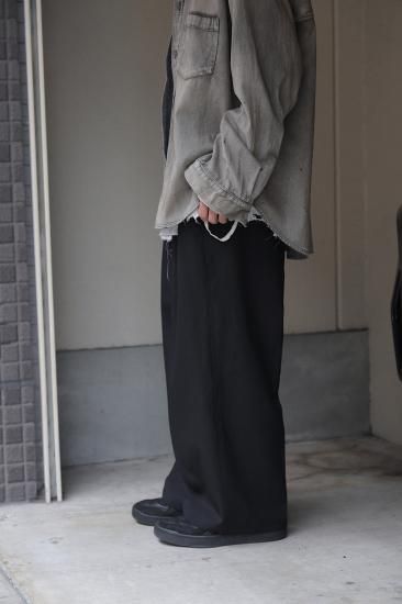 satou | サトウ dokan wide slacks(KURO) / ドカンワイド