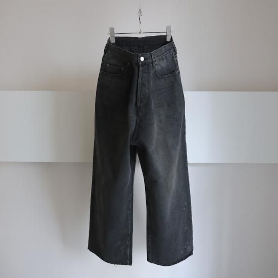 ssstein | シュタイン BAGGY DENIM JEANS(BLACK) / バギーデニム