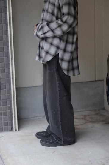ssstein | シュタイン BAGGY DENIM JEANS(BLACK) / バギーデニム