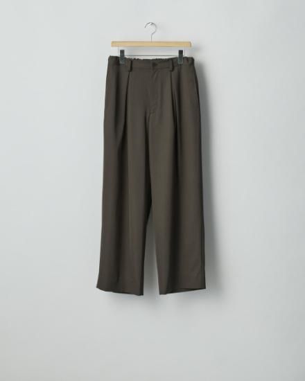 ssstein | シュタイン EASY WIDE TROUSERS(GREY KHAKI