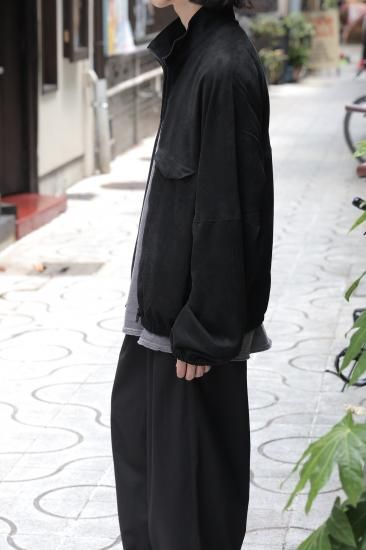 ANCELLM | アンセルム VEAGAN SUEDE KIMONO BLOUSON(BLACK