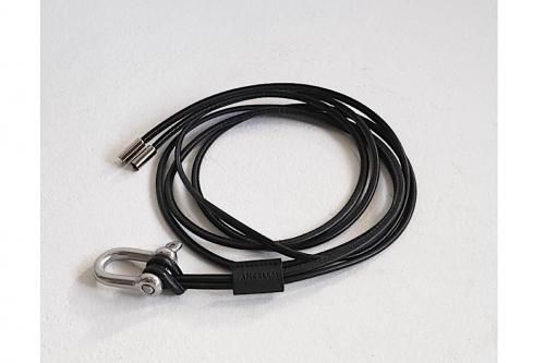ancellm LEATHER ROPE BELT (BLACK) レザー ANCELLM LEATHER ROPE BELT アンセルム レザーベルト