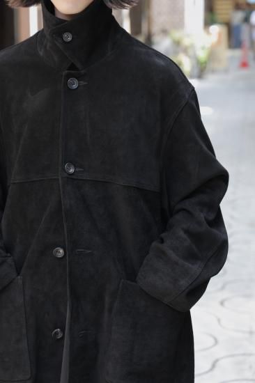 ssstein | シュタイン COW SUEDE CAR JACKET(BLACK) / カウ