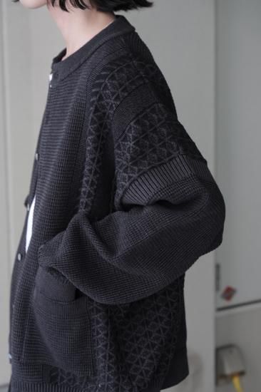YASHIKI / Ginka Cardigan(BLACK) | ギンカカーディガン(ブラック