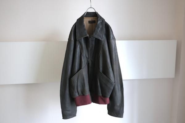 トップス ANTHEM A 25aw CRACK TERRY BLOUSON BROWN ANTHEM A / CRACK TERRY BLOUSON | POETRY