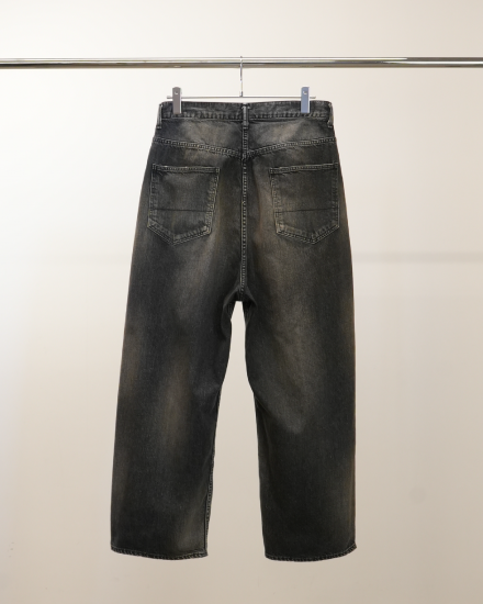 ancellm シューカットデニム refomed stein yoke ANCELLM - CRASH SELVEDGE SHOE CUT 5P DENIM PANTS/INDIGO
