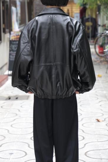 ssstein | シュタイン SHEEP LEATHER FLIGHT JACKET(BLACK) / シープ