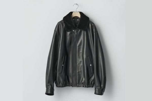 ssstein | シュタイン MOUTON COLLAR SHEEP LEATHER ZIP JACKET
