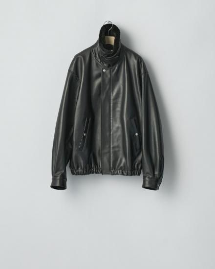 ジャケット・アウター ssstein SHEEP LEATHER HOODED ZIP JACKET ssstein | LEATHER HOODED SHORT JACKET – session