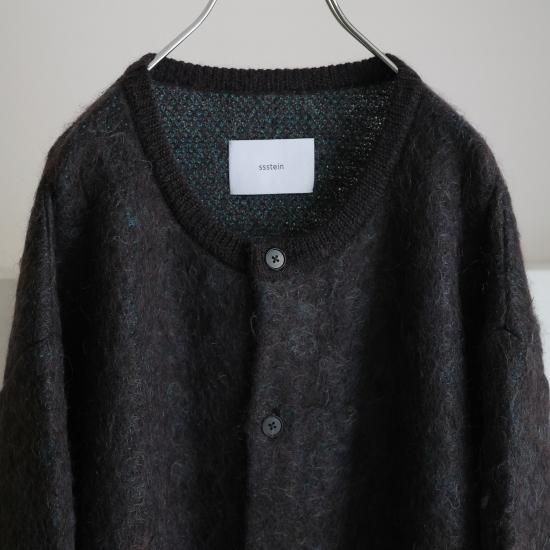 ssstein カーディガン　ブラック ssstein - 【残り一点】Extra Fine Wool Knit Crew Neck
