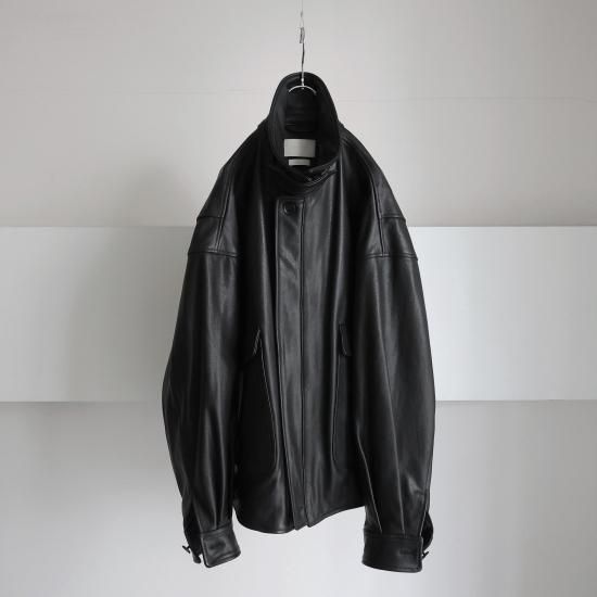 YOKE | Leather Flight Jacket(BLACK) | レザーフライト