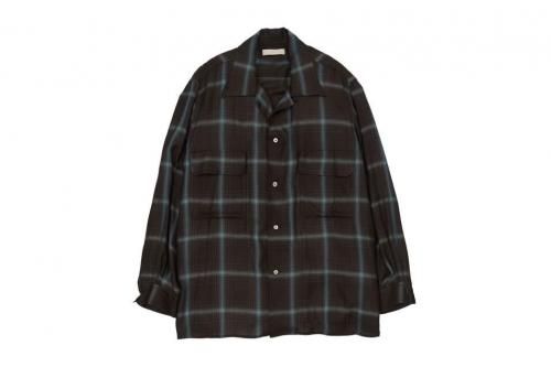 <img class='new_mark_img1' src='https://img.shop-pro.jp/img/new/icons2.gif' style='border:none;display:inline;margin:0px;padding:0px;width:auto;' />YOKE / Ombre Plaid Wpocket Shirt(BROWN)