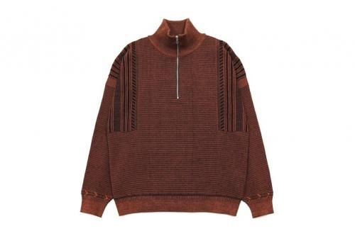 <img class='new_mark_img1' src='https://img.shop-pro.jp/img/new/icons2.gif' style='border:none;display:inline;margin:0px;padding:0px;width:auto;' />YASHIKI / Fuyushigure Half Zip Knit(ORANGE)