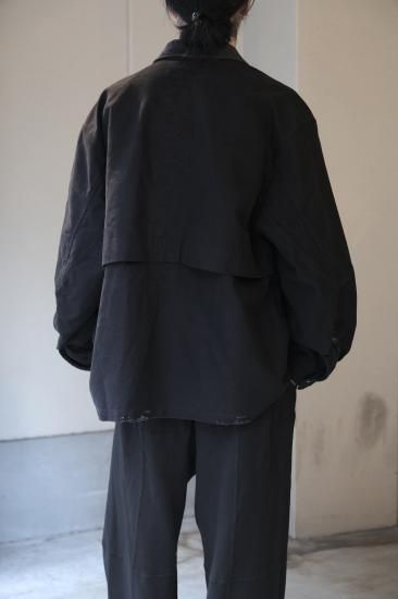 ANCELLM 25aw MOLESKIN WORK JACKET ブラック 1 ANCELLM | アンセルム MOLESKIN WORK JACKET(BLACK