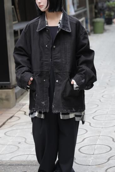 ジャケット・アウター 25AW ANCELLM MOLESKIN WORK JACKET BLACK ANCELLM MOLESKIN WORK JACKET [BLACK] - Fresh Service