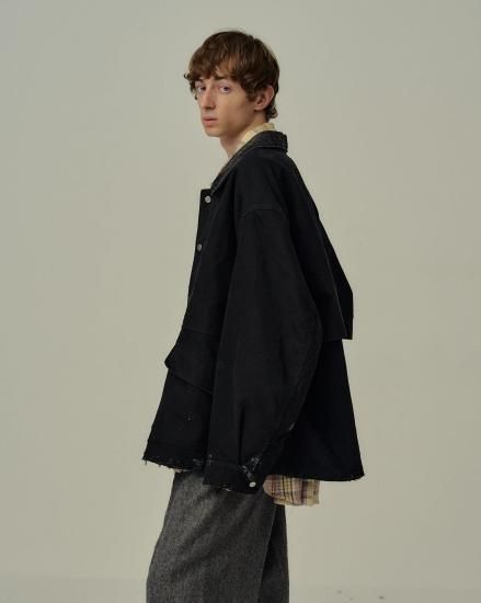 ANCELLM | アンセルム MOLESKIN WORK JACKET(BLACK