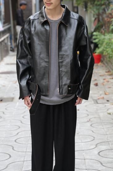 Ancellm H.L ZIP UP JACKET レザージャケット ANCELLM/アンセルム/H.L ZIP UP JACKET | GARDEN（ガーデン