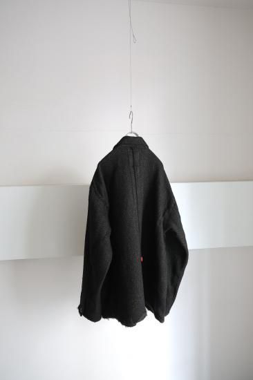 ANCELLM | アンセルム DAMAGE WOOL HERRINGBONE COVER ALL(BROWN