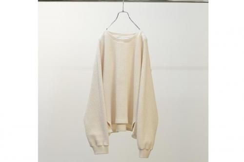<img class='new_mark_img1' src='https://img.shop-pro.jp/img/new/icons2.gif' style='border:none;display:inline;margin:0px;padding:0px;width:auto;' />ANCELLM / HEAVY WAFFLE OVER LS(IVORY)