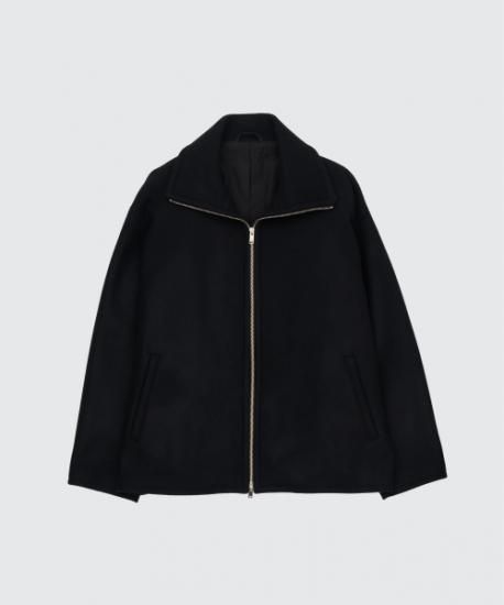 【新品】Circle melton blouson サークル メルトン ブルゾン YOKE | Melton Stand Collar Zip Blouson(BLACK) | メルトン