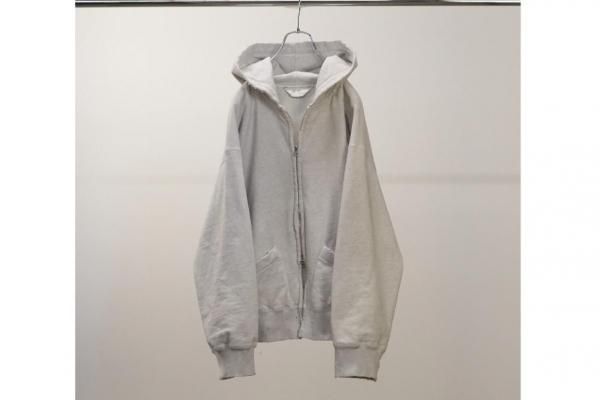 ANCELLM | アンセルム ZIP UP HOODIE(HEATHER WHITE) / ジップ