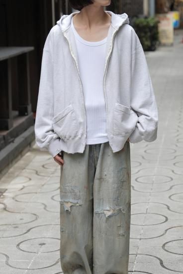 25SS 新品 ANCELLM アンセルム ZIPUP HOODIE WHITE ANCELLM - ZIP-UP HOODIE/WHITE | NapsNote