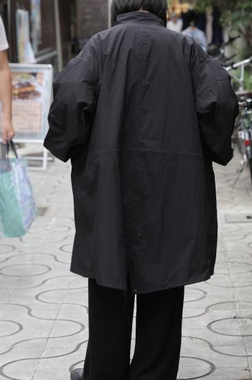 ANTHEM A / NYLON COTTON MILITARY OVER COAT (BLACK) | ナイロン