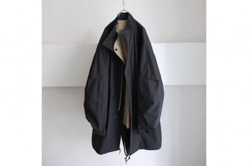 <img class='new_mark_img1' src='https://img.shop-pro.jp/img/new/icons2.gif' style='border:none;display:inline;margin:0px;padding:0px;width:auto;' />ANTHEM A / NYLON COTTON MILITARY OVER COAT(BLACK)