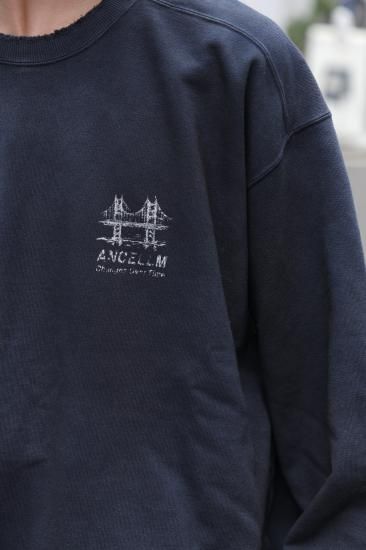 ANCELLM | アンセルム BRIDGE SWEAT SHIRT(NAVY) / ブリッジ