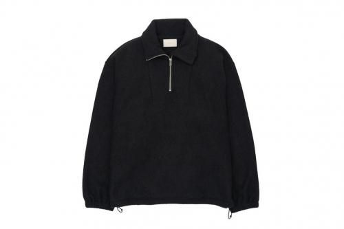 <img class='new_mark_img1' src='https://img.shop-pro.jp/img/new/icons2.gif' style='border:none;display:inline;margin:0px;padding:0px;width:auto;' />YOKE / Wool Fleece Half Zip Pullover(BLACK)