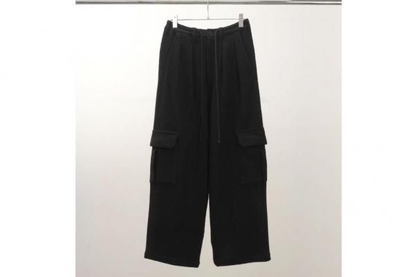 ANCELLM | アンセルム WOOL CORDUROY CARGO SLACKS(BLACK) / ウール