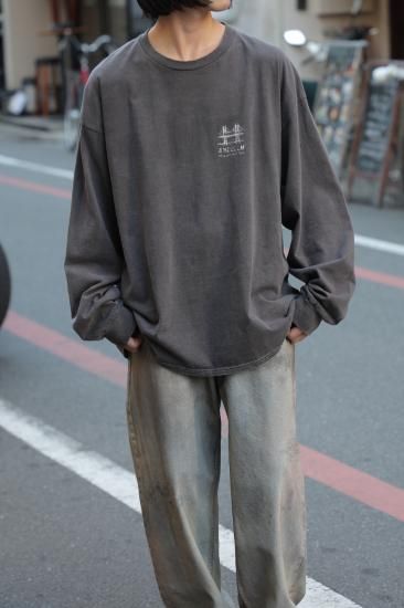 ANCELLM | アンセルム BRIDGE L/S T-SHIRT(BLACK) / ブリッジL/S TEE