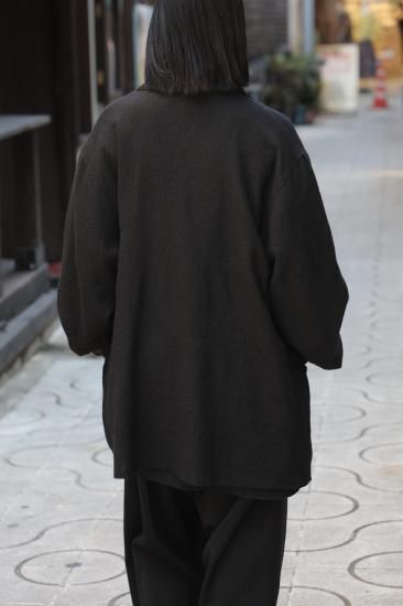 barbell object / wool coat(BLACK)通販サイト - 京都取扱い店舗
