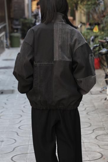 rebuild denim blouson \"hooked\" ブラック made by filum | REBUILD DENIM BLOUSON 