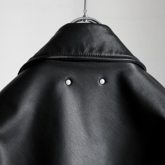 ssstein | シュタイン COW LEATHER VINTAGE ZIP JACKET(BLACK