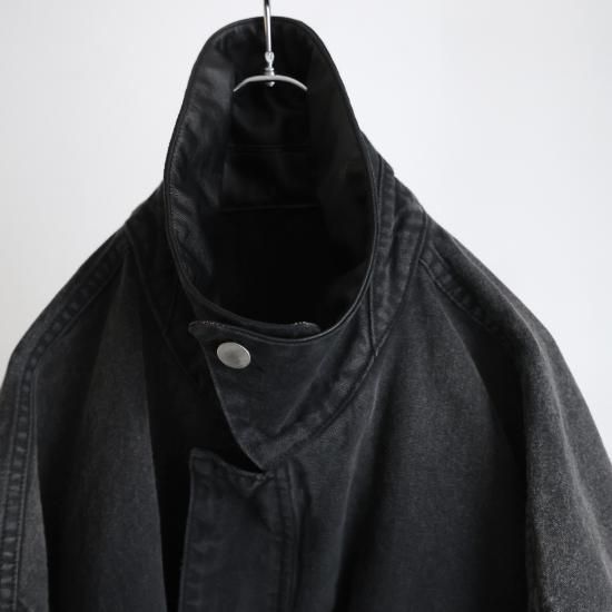 ssstein | シュタイン SULFUR DYED OXFORD VINTAGE JACKET(BLACK