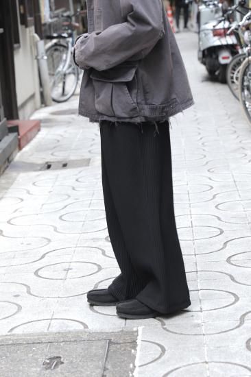 ANCELLM | アンセルム WIDE EASY PANTS(BLACK) / ワイドイージーパンツ