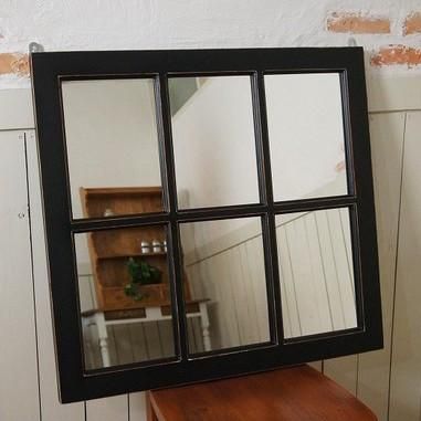 窓枠 窓風 ミラー 鏡 アンティーク調 シャビー 特大 大型 80×50cm 窓枠 窓風 ミラー 鏡 アンティーク調 シャビー 特大 大型 80