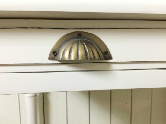 木製作業机 引き出しアンティーク デスク 昭和レトロシェビーホワイト