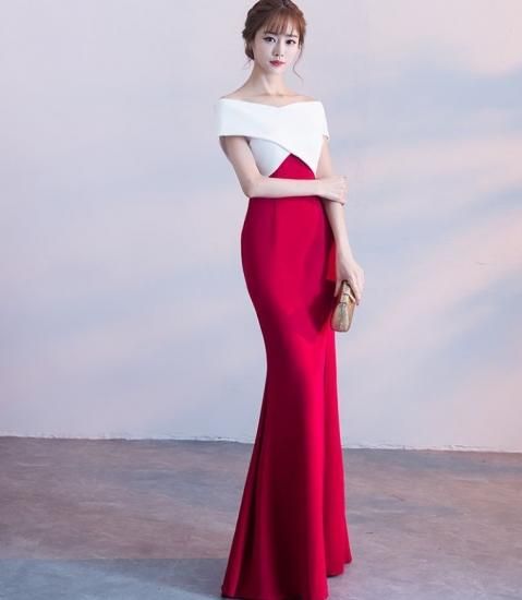 上品エレガント♡マキシドレス】新品新作インポート✨華やかレッド♡