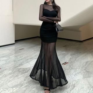 ロングドレス（長袖・七分袖） - セクシーワンピース激安通販