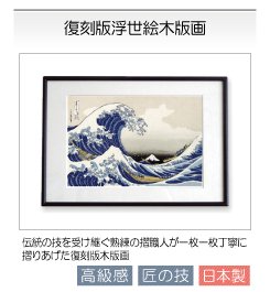 浮世絵,木版画,凱風快晴,神奈川沖浪裏