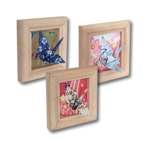 友禅折り鶴ミニ壁飾り