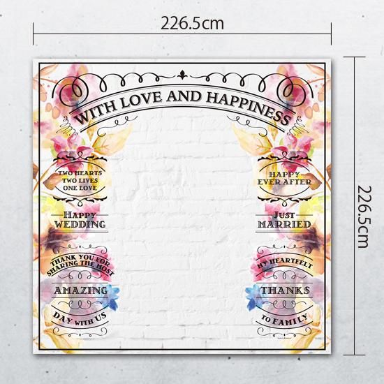 大型フォトブースレンタル【ピュアフローラル】 - ウェルカムボードと