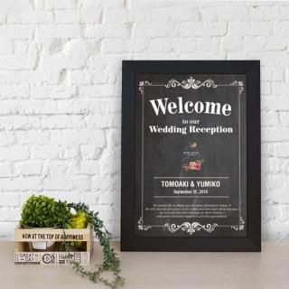 Wellcomeボード 2種類から選べる♪Floral Art ウェルカムボード 002